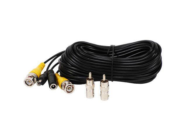VideoSecu 8 Pack 50ft CCTV Security Camera BNC RCA DVR Video Power Cables Surveillance Wires with Free Connectors 1QY