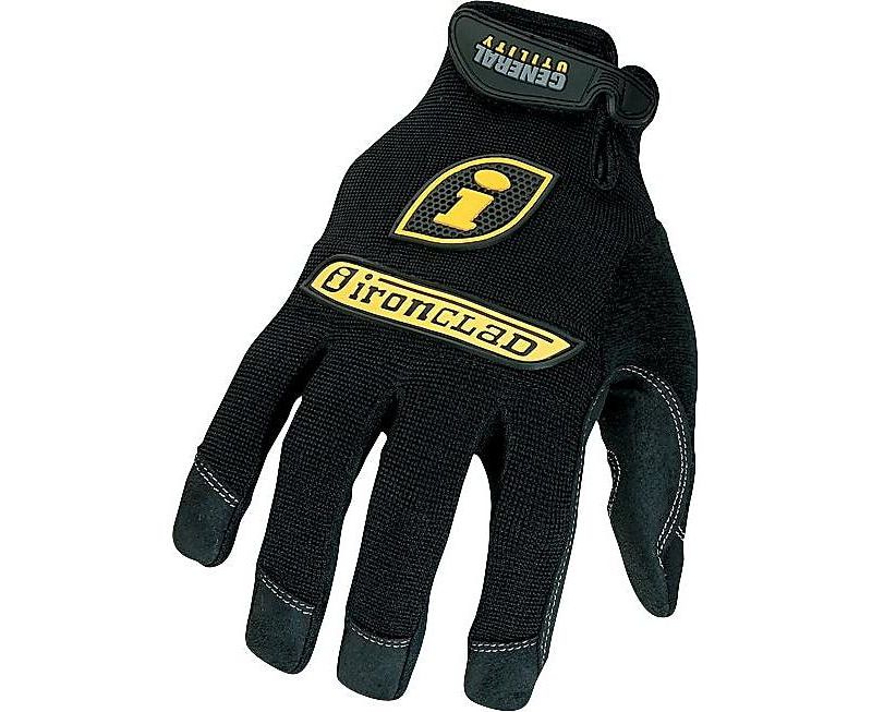 Ironclad General Utility Spandex Gloves, Black GUG-03-M