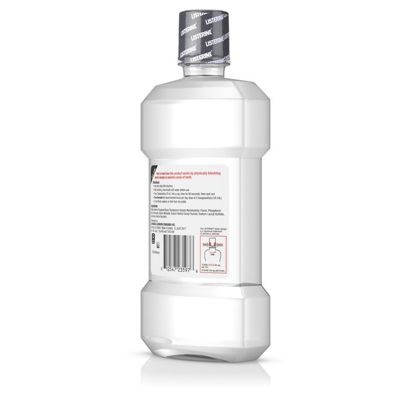 Listerine Sensitivity Alcohol-Free Mouthwash in Fresh Mint - 500 ml