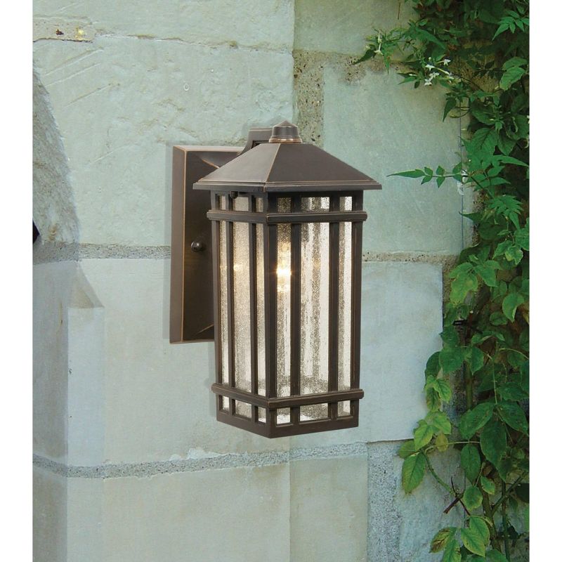 Kathy Ireland J du J Sierra Craftsman 10" High Bronze Outdoor Wall Light