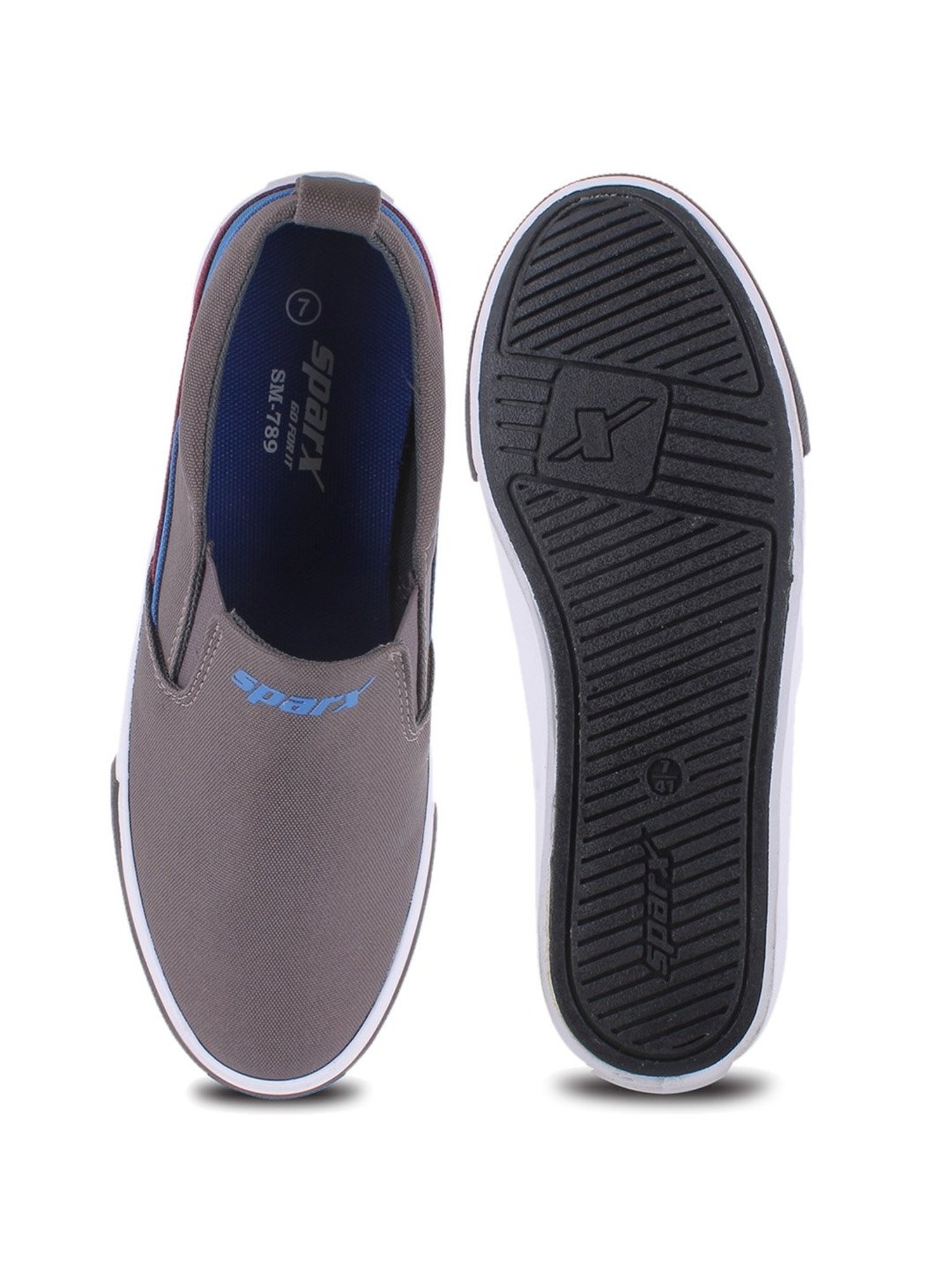 Sparx Men's Grey Casual Loafers
