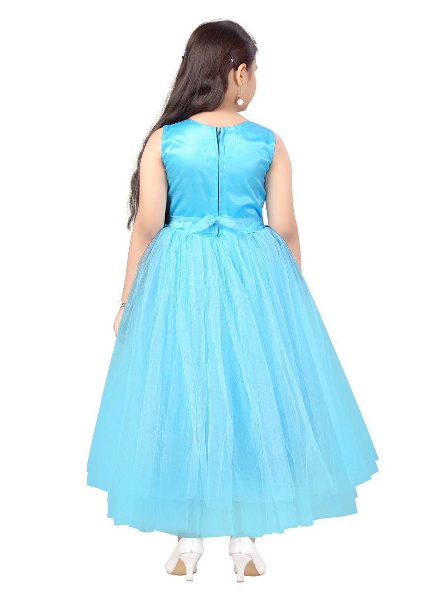 Aarika Kids Firozi Blue Flared Fit Gown