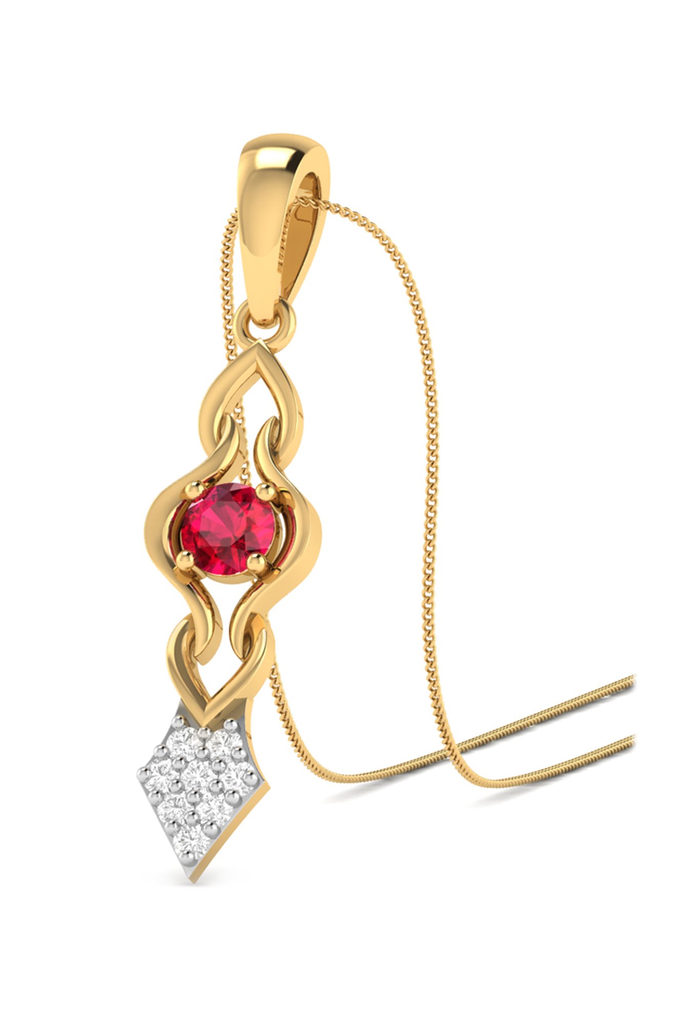 PC Jeweller Daric 22 kt Gold Pendant without Chain