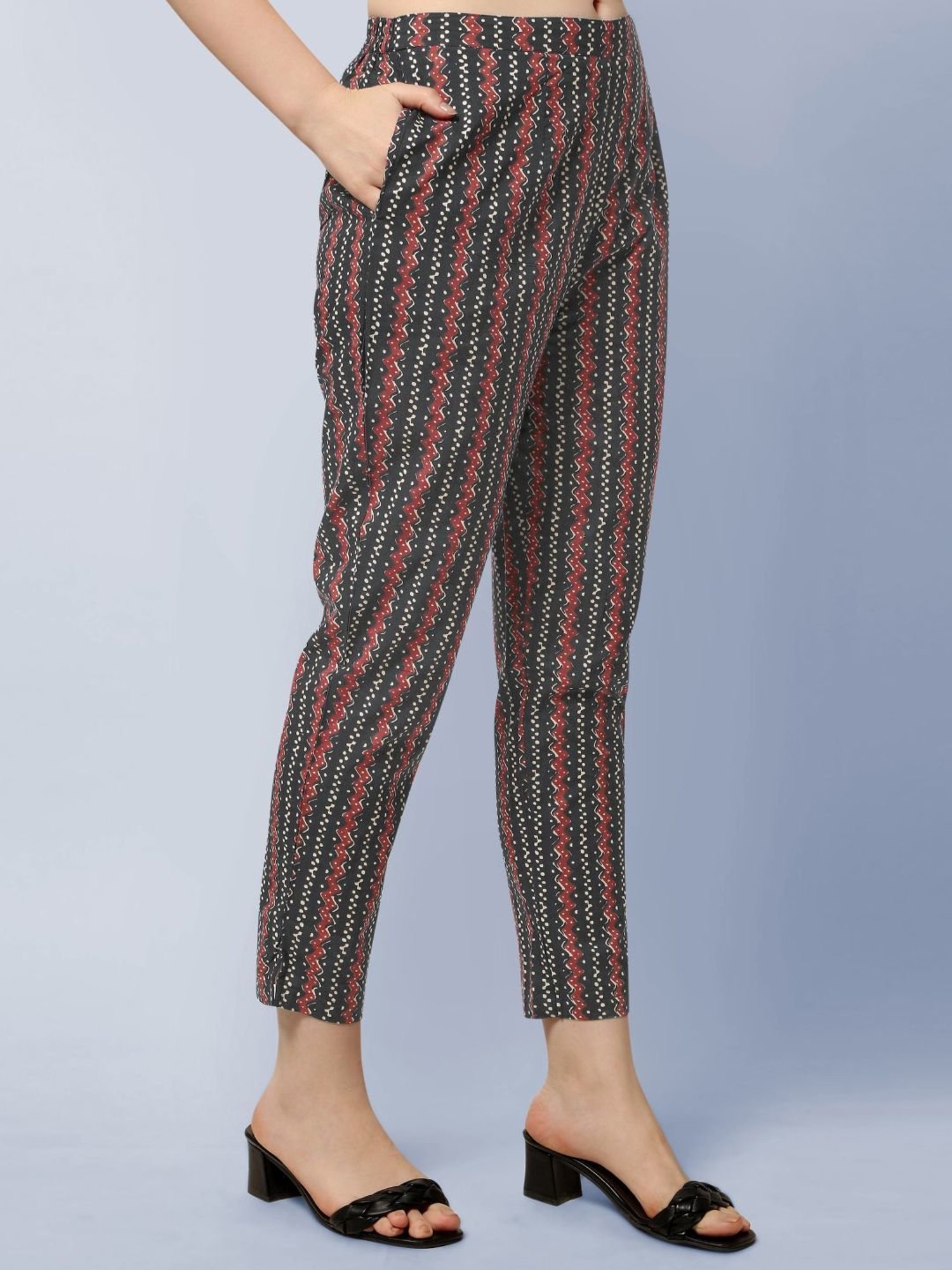 MIRCHI FASHION Black Cotton Embellished Kurta Pant Set With Dupatta