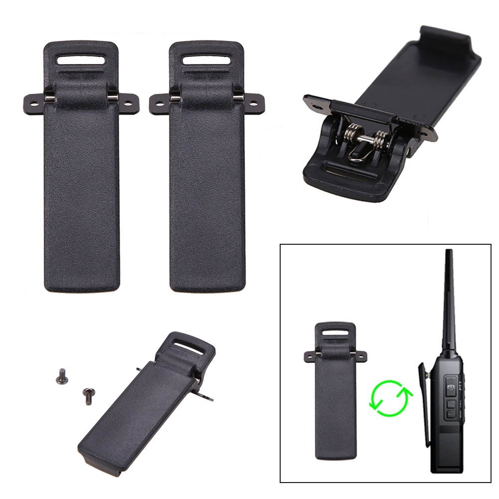1x Radio Relay Station Repeater Connector Cable TX-RX Time Delay for Motorola B2C & 2Pcs Walkie Talkie Spare Part Back Belt Clip for Baofeng 2-Way Radio UV5R