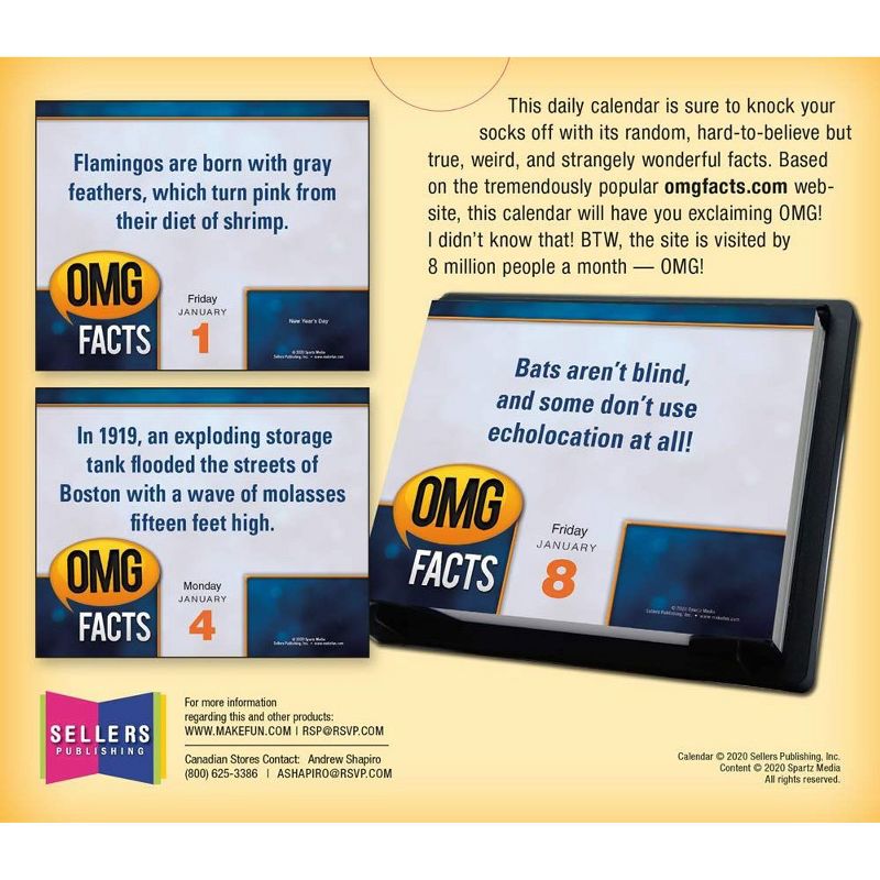 Sellers Publishing 2021 OMG Facts Boxed Daily Calendar [Calendar] Spartz Media