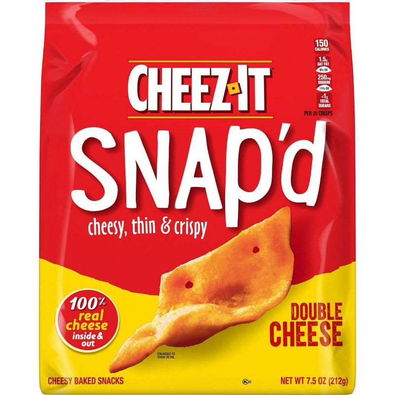 Cheez-It Snap'd Double Cheese Crackers - 7.5oz