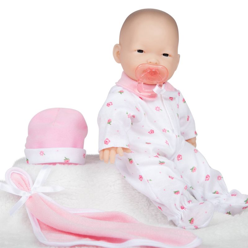JC Toys La Baby 11" Baby Doll - Pink Outfit