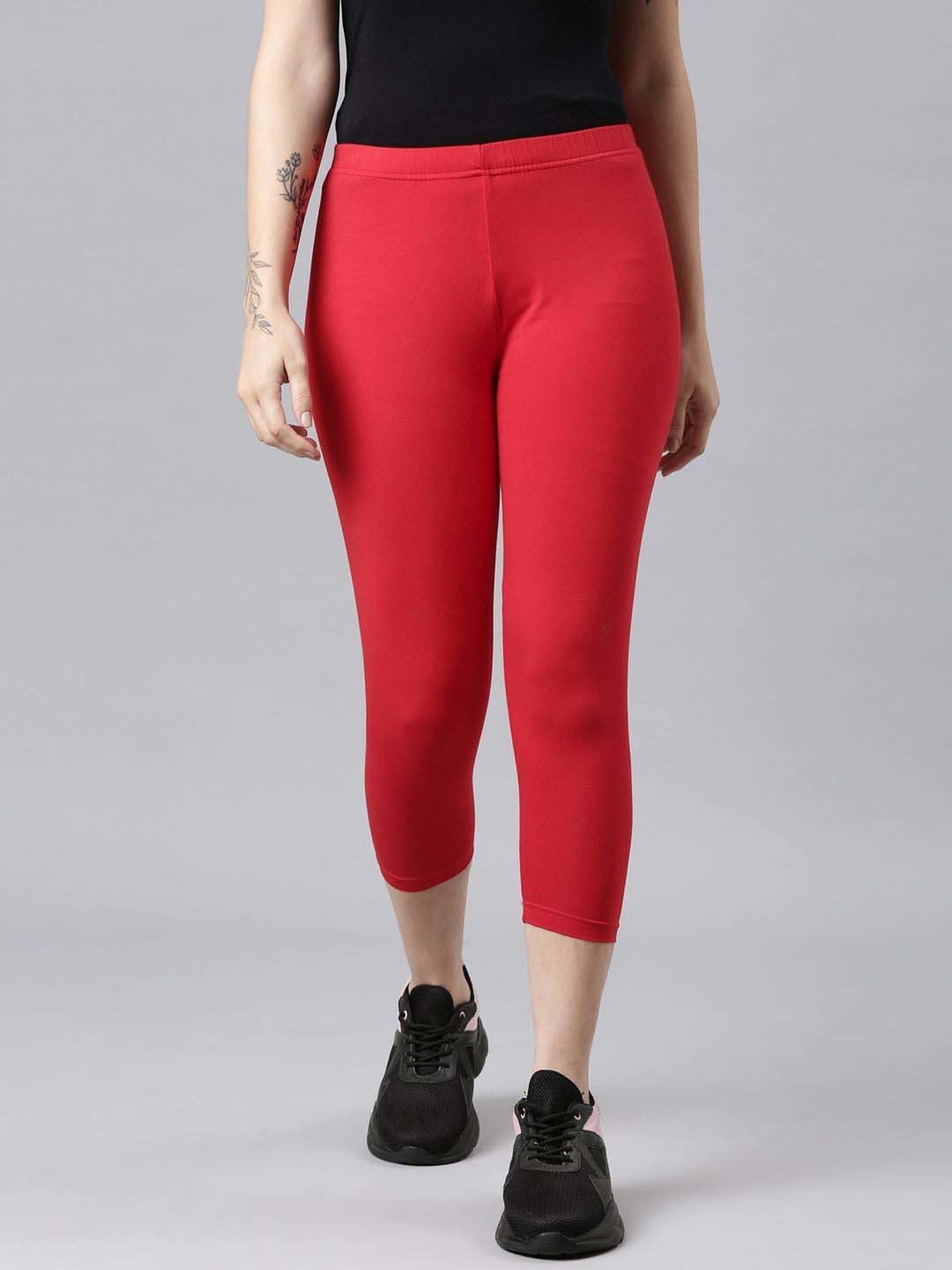 Dixcy Slimz Red Mid Rise Leggings