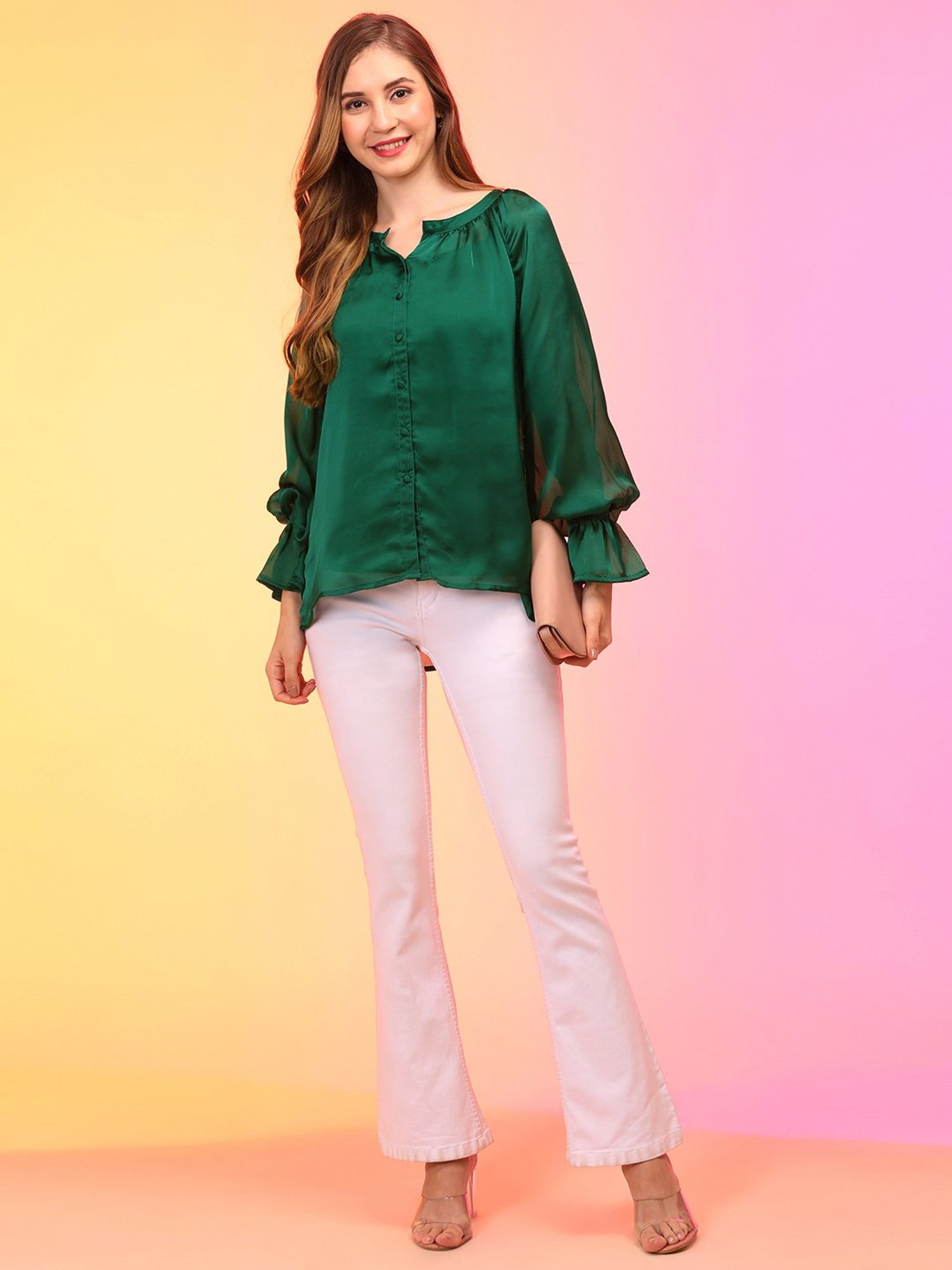 Globus Green Relaxed Fit Top