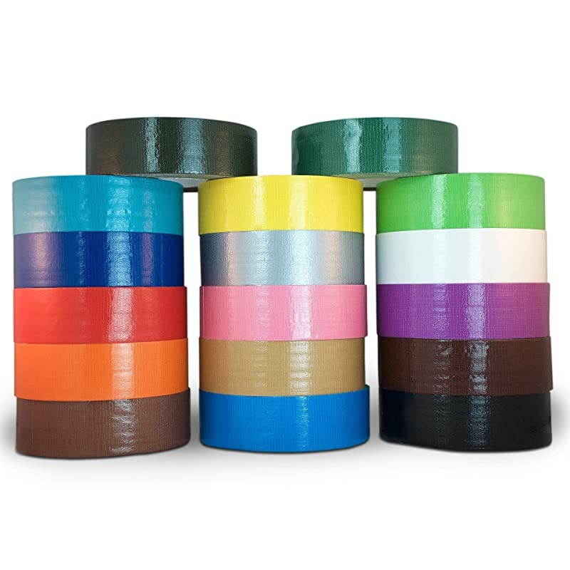 Duct Tape Silver Gray Industrial Grade 2 in x 60 yds Waterproof UV Resistant for Crafts Home Improvement Repairs Projects Available in Multiple Colors