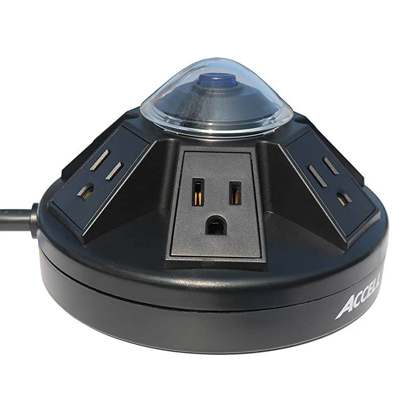 Powramid USBC Surge Protector USBC amp USBA Charging Ports 34A 6 Outlets 6Foot Cord 1080 Joules UL Listed Black Grounded Extension Cord Power Strip