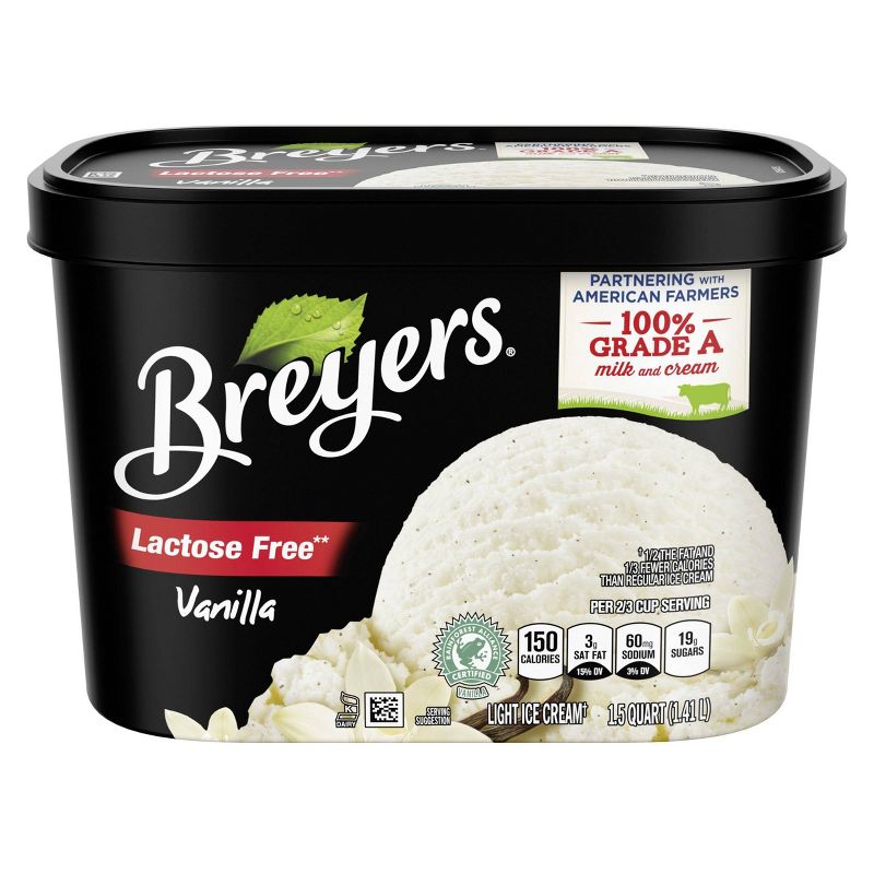Breyers Lactose Free Vanilla Ice Cream - 48oz