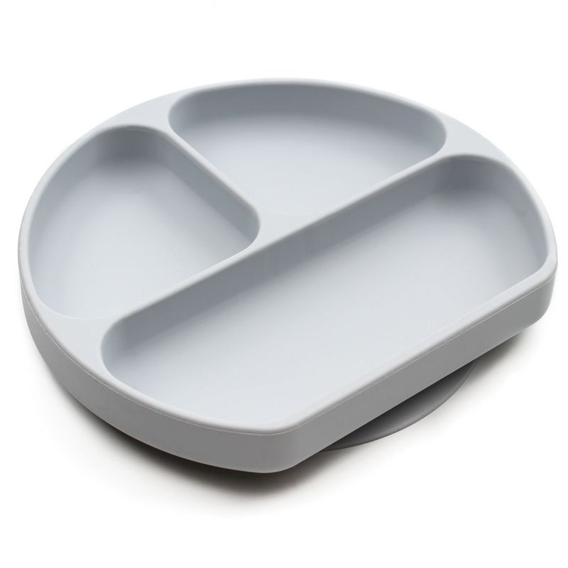 Bumkins Silicone Grip Dish - Gray