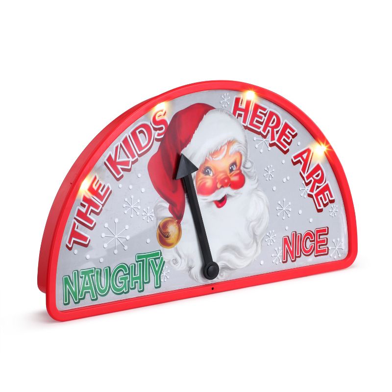 Mr. Christmas Naughty or Nice Santa Meter LED Animated Musical Christmas Decoration