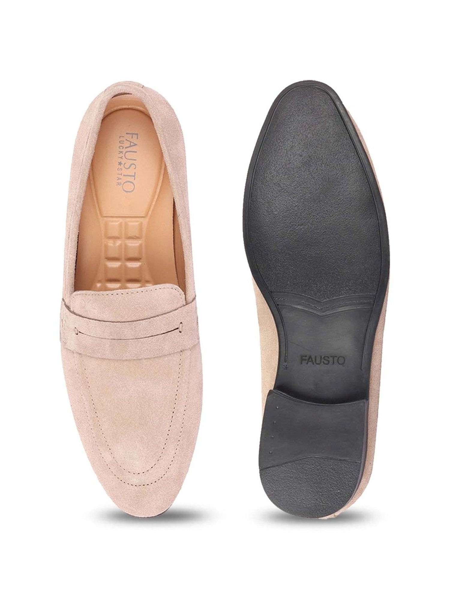 Fausto Men's Camel Casual Loafers