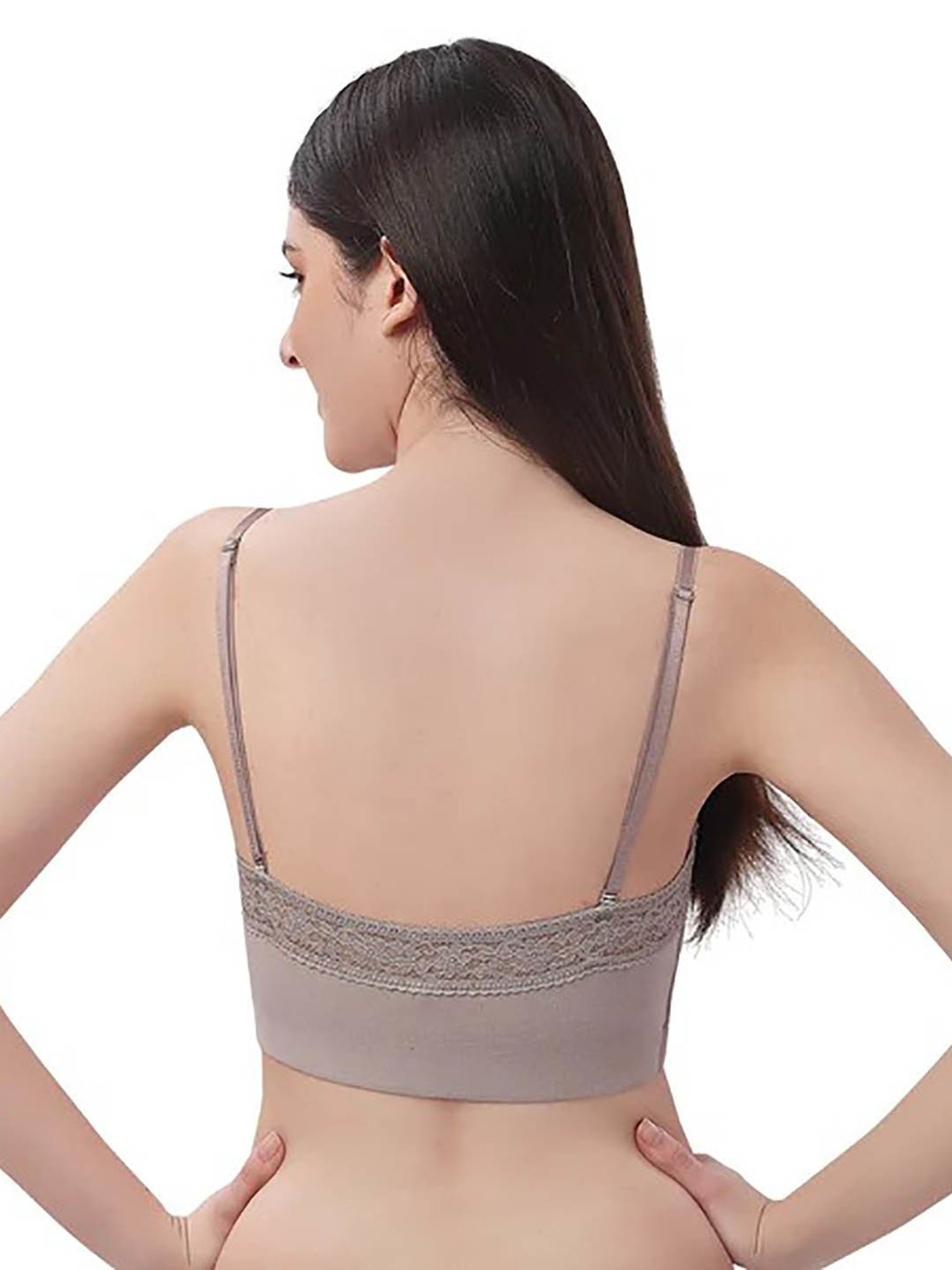 Soie Grey Full Coverage Bralette Bra