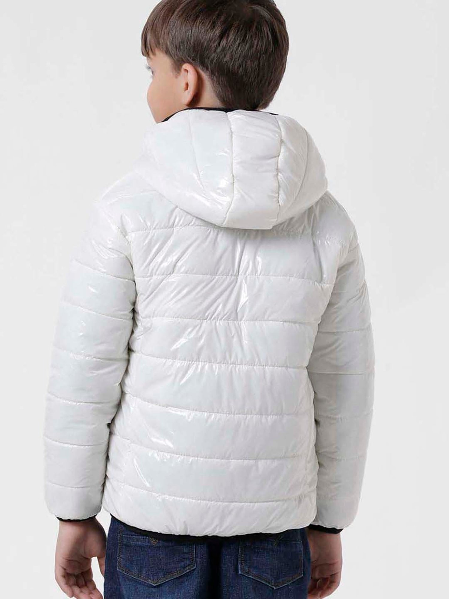 Kate & Oscar Kids Off-White Regular Fit Full Sleeves Jacket