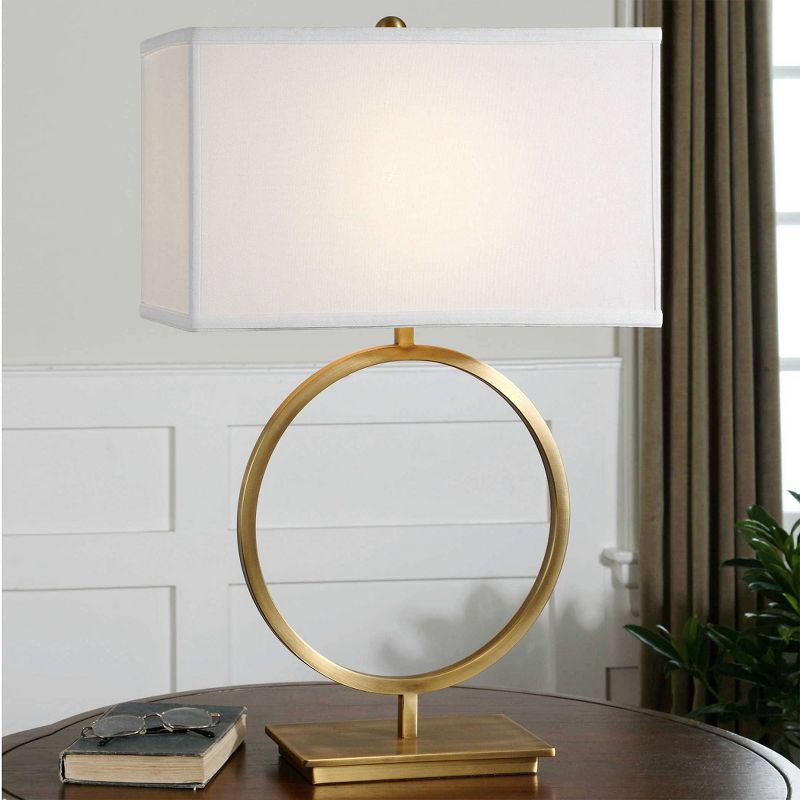 Uttermost Duara Circle Table Lamp  - Brass