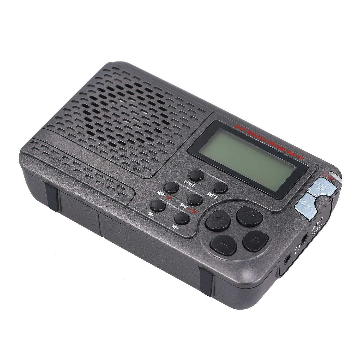 Portable Radio AM/FM/SW Pocket Radio with LCD Screen Multi-band Digital Stereo DSP Radio Receiver