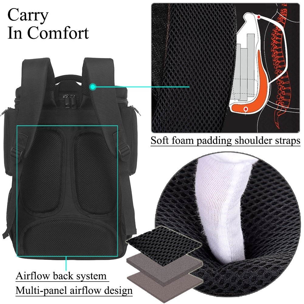 SOCKO Laptop Backpack , Multifunctional Unisex Luggage & Travel Bags Knapsack,rucksack Backpack Hiking Bags Students School Shoulder Backpacks Fits Up to 17.3 Inch Laptop Macbook Computer,Red