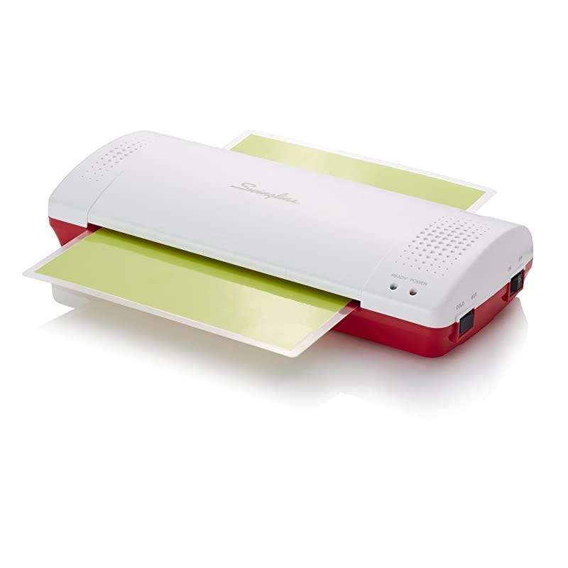 Laminator Thermal Inspire Plus Lamination Machine 9 inches Max Width Quick WarmUp Includes Laminating Pouches White Red 1701864ECR