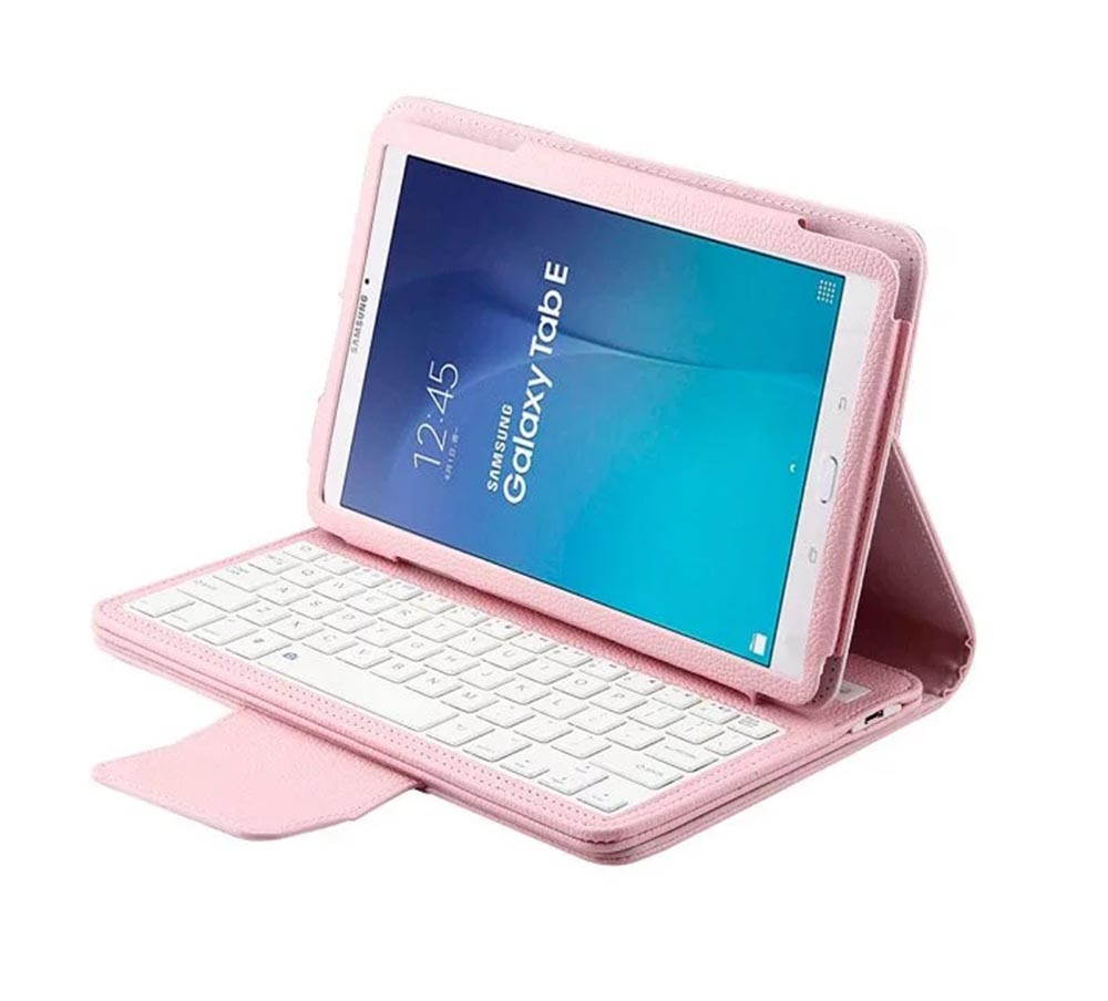 HaiBlue Bluetooth 3.0 Keyboard for Samsung Galaxy Tab E 9.6 Inch Tablet SM-T560/SM-T561 PU Leather Case Cover