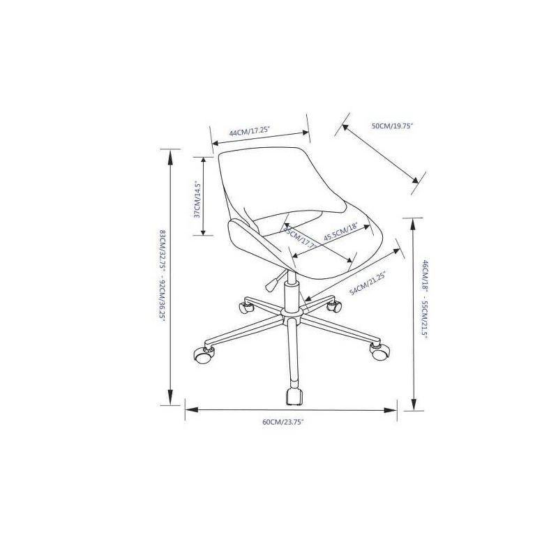 Malone Office Chair Gray - WyndenHall