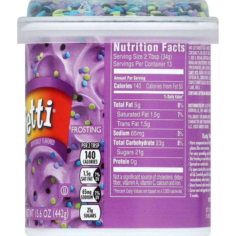 Pillsbury Bold Purple Vanilla Funfetti Frosting - 15.6oz