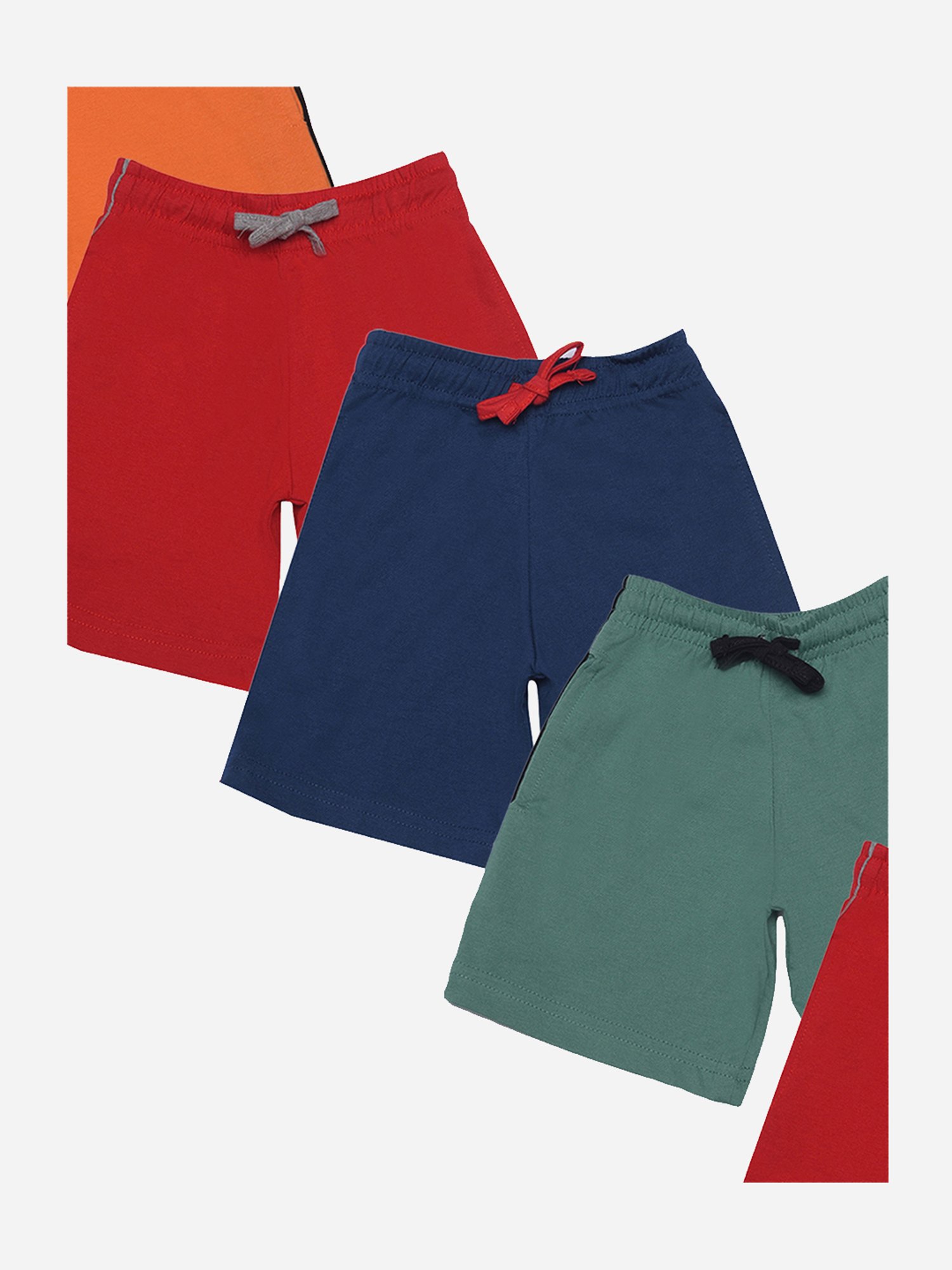 Dollar Boys Assorted Solid Bermuda (Pack Of 5)