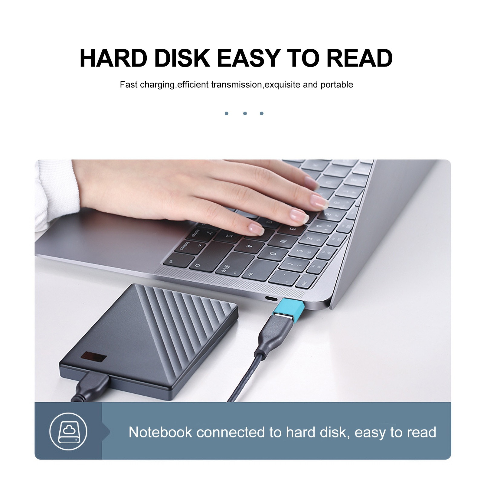 1Pc Professional Type C Laptop Docking Station Network Cable Converter for Office