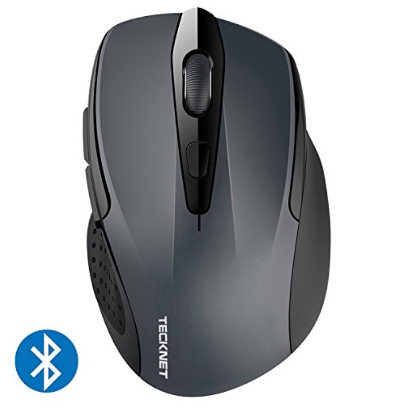 tecknet 2600dpi bluetooth wireless mouse, 18 month battery life with battery indicator, 2600/2000/1600/1200/800dpi