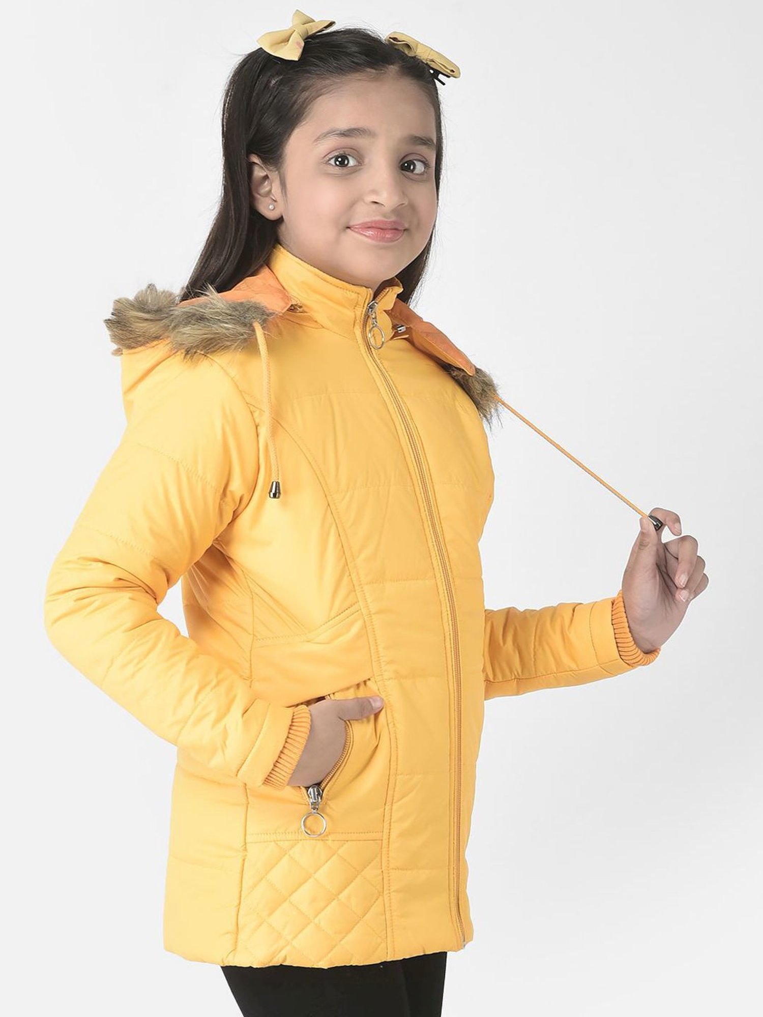 Elle Kids Black Self Pattern Jacket