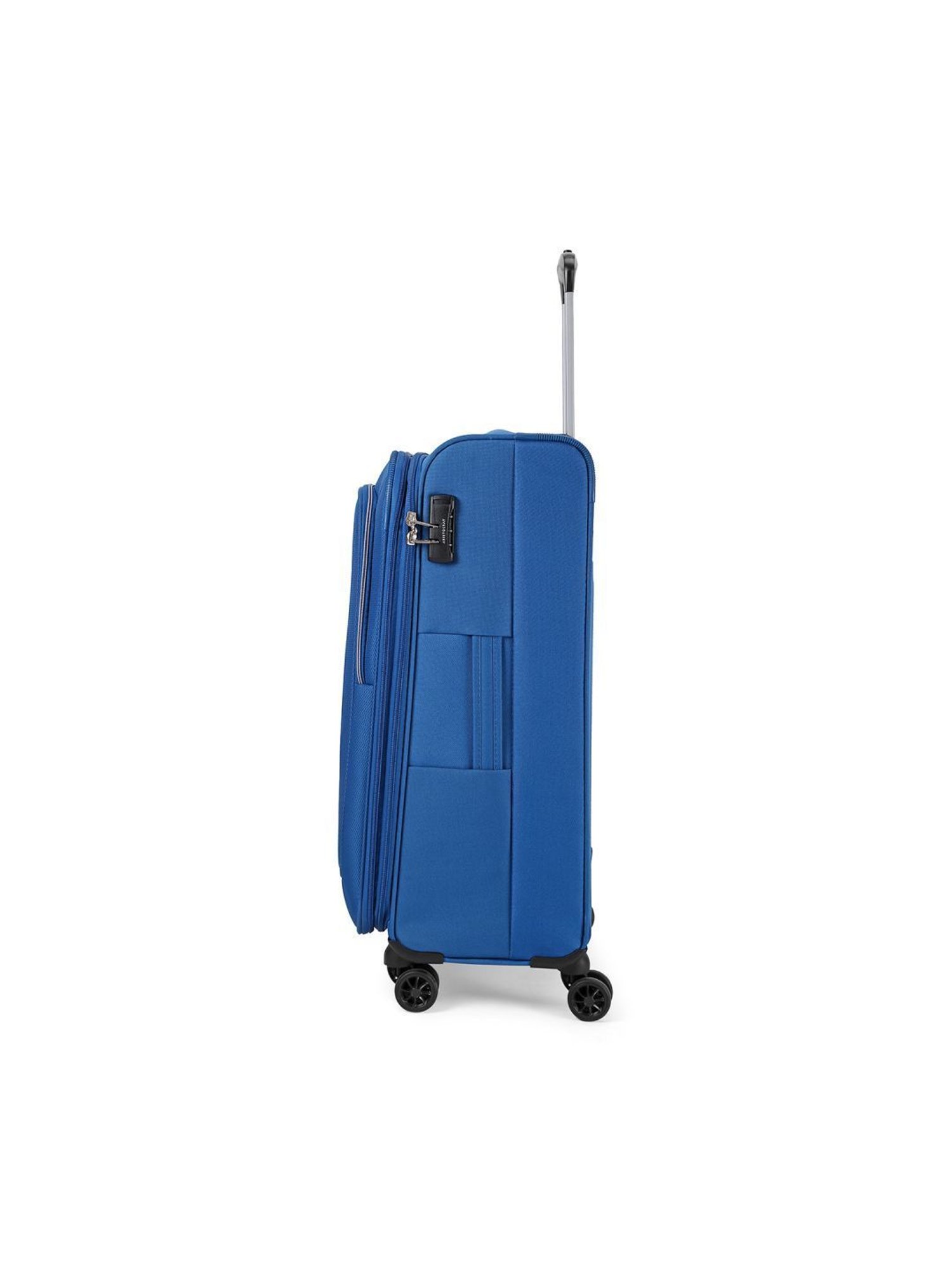 Aristocrat Sonata Plus Blue Solid Soft Large Trolley Bag - 34 cm
