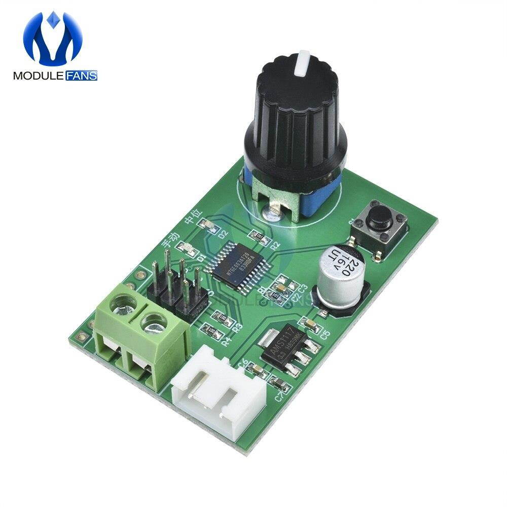 For MG995 SG90 Dual Servos Rotary Knob Serial Port Control Board MG995 SG90 Steering Gear Debugging Module for Futaba