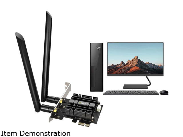Wifi Adapter, EDUP WiFi 6 Card AX 3000Mbps PCIe Network Card AX200 2.4Ghz/5.8Ghz with Bluetooth 5.0 & Heat Sink Wireless PCI Express Wi-Fi Adapters Dual Band Antenna for Windows 10 64-bit