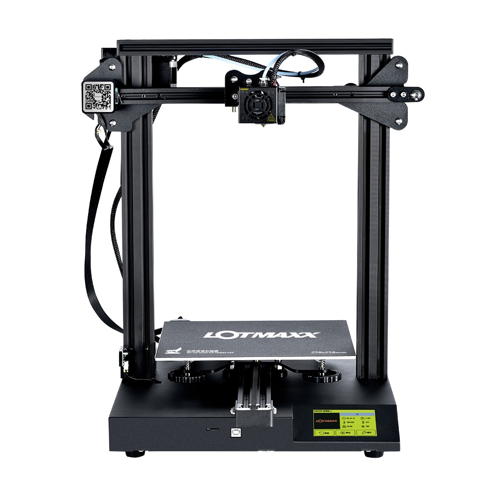LOTMAXX SC-10 DIY 3D Printer Kit 235*235*280mm Print Size Support Filament Detecticon/Resume Print with Large LCD Dispaly/7 Languages for Choose