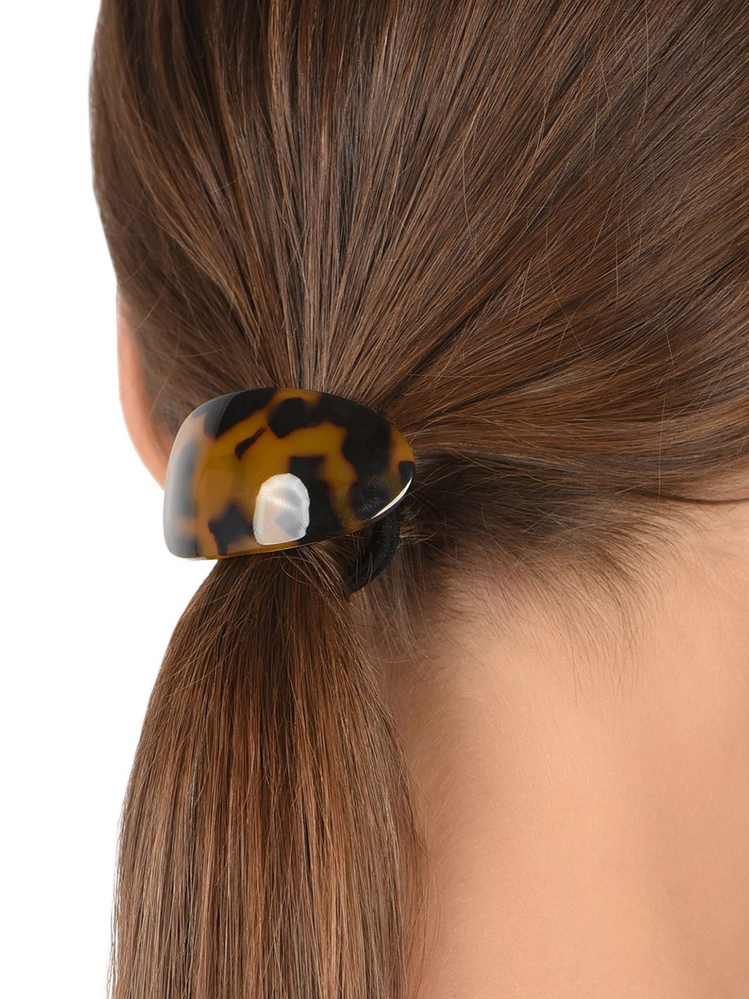 Lilly & Sparkle Set of 2 Tiger Print Acetate Hair Accessories