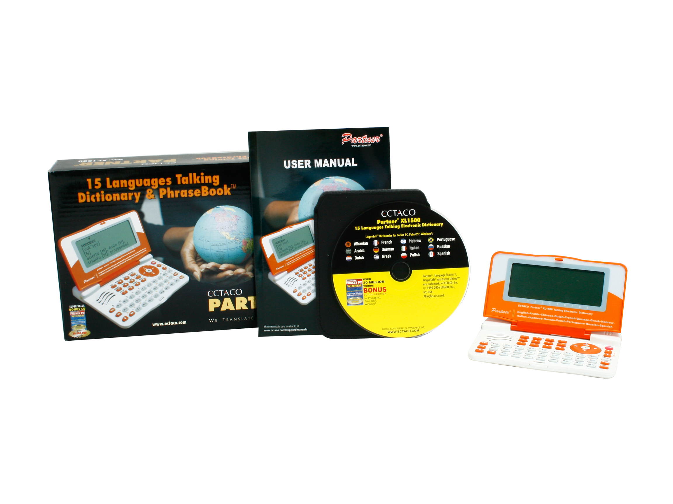 ECTACO Partner XL-1500 Multilingual Talking Dictionary