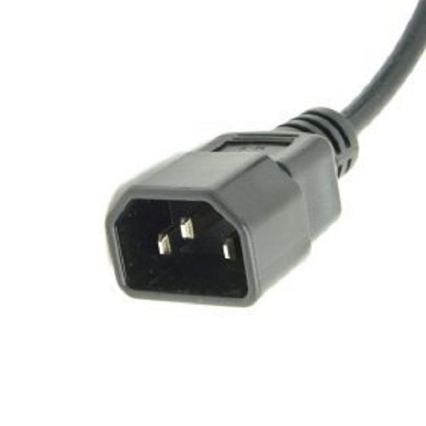 PDU UPS Power Cord Cable, IEC 320 C14 to C13 with On/Off Switch , 100-250V IEC-320-C14 to IEC-320-C13 Power Cord M-F with switch ,(1ft/30cm)
