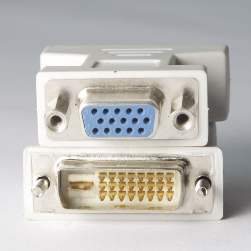 Premium Male DVI-D to Female VGA Adapter (DVI 24+1 Pin)