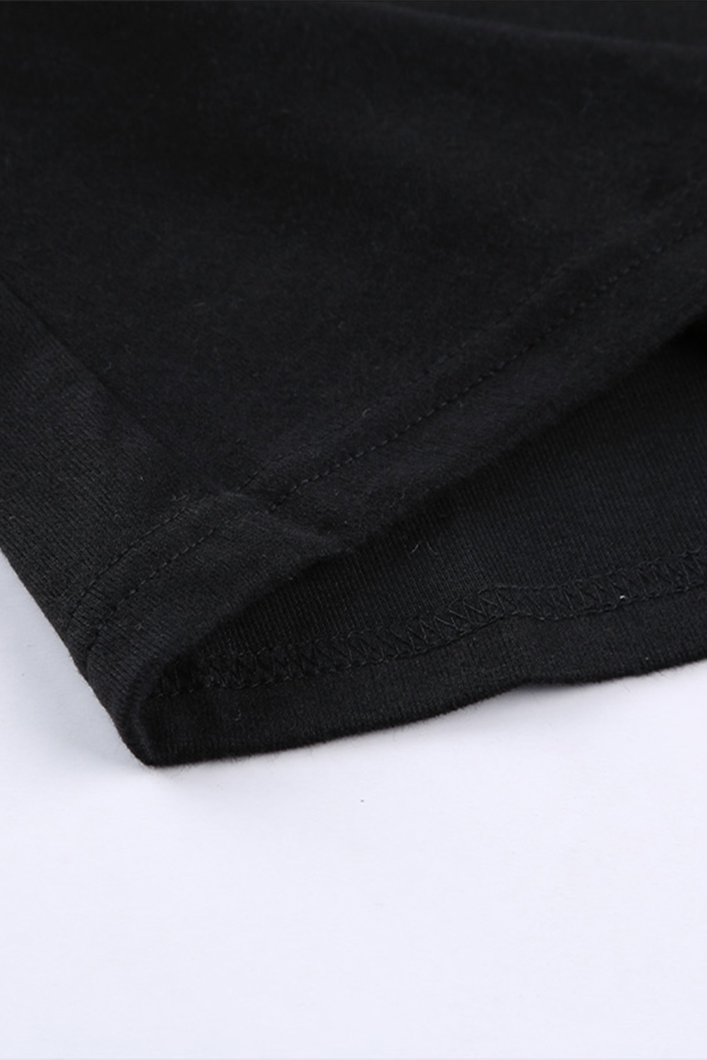 Blank Sweatshirt Black & Gold Raglan Sleeve Sequin Top Pullover Long Sleeve Shirt Customized