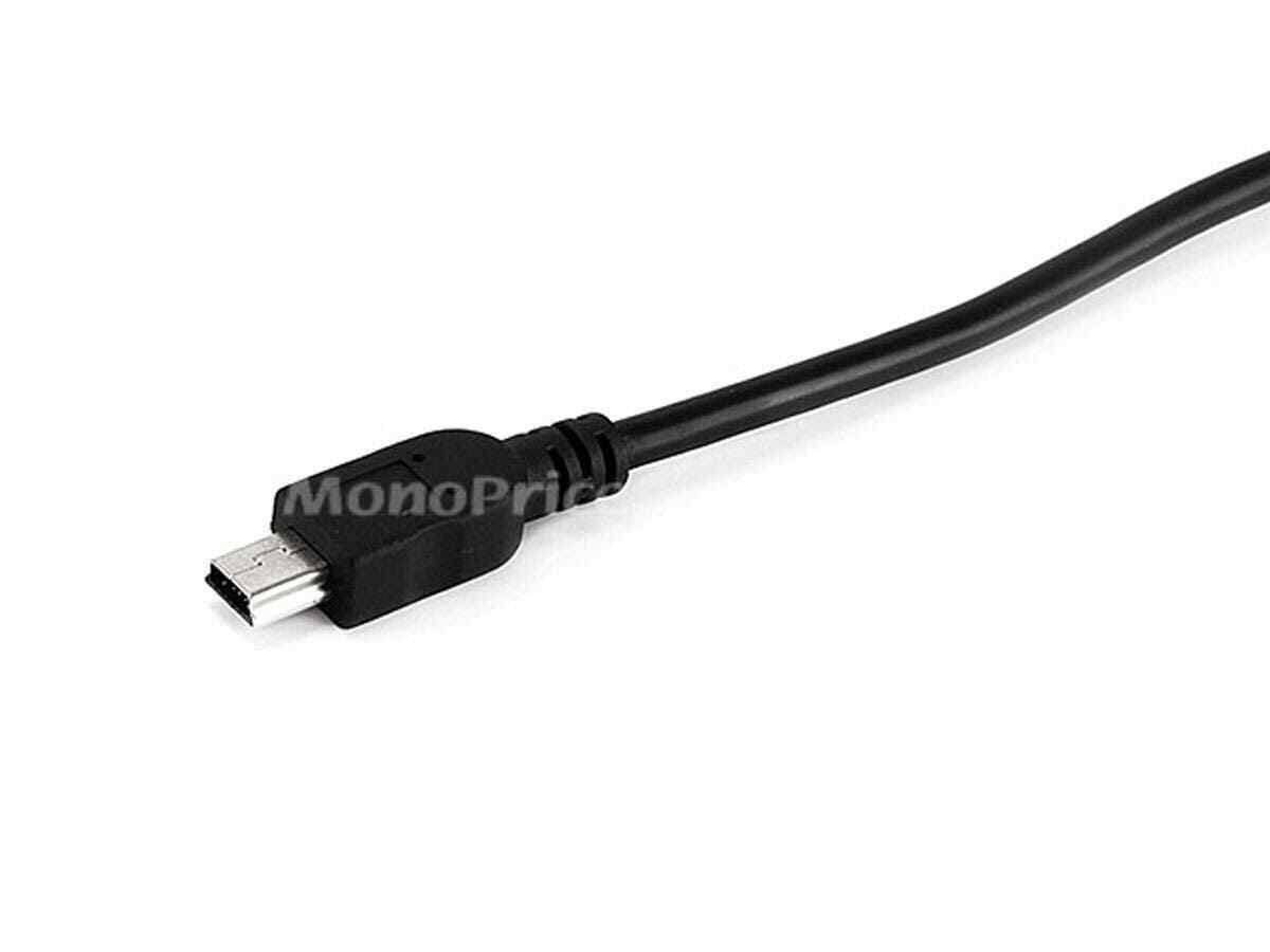Monoprice USB-A to Mini-B Cable - 5-Pin, 28/28AWG, Black, 3ft