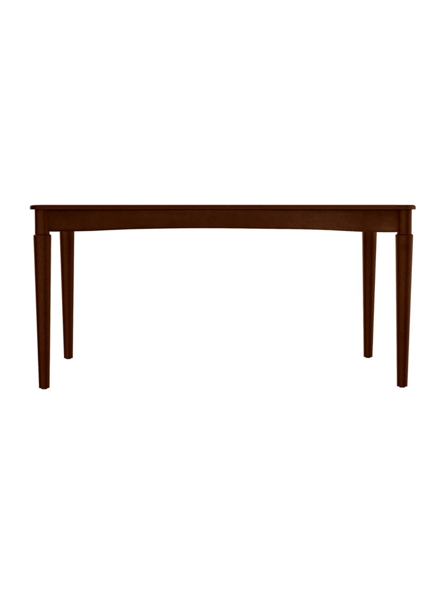 Godrej Interio Ezra Brown Rubber Wood 6 Seater Rectangular Dining Table