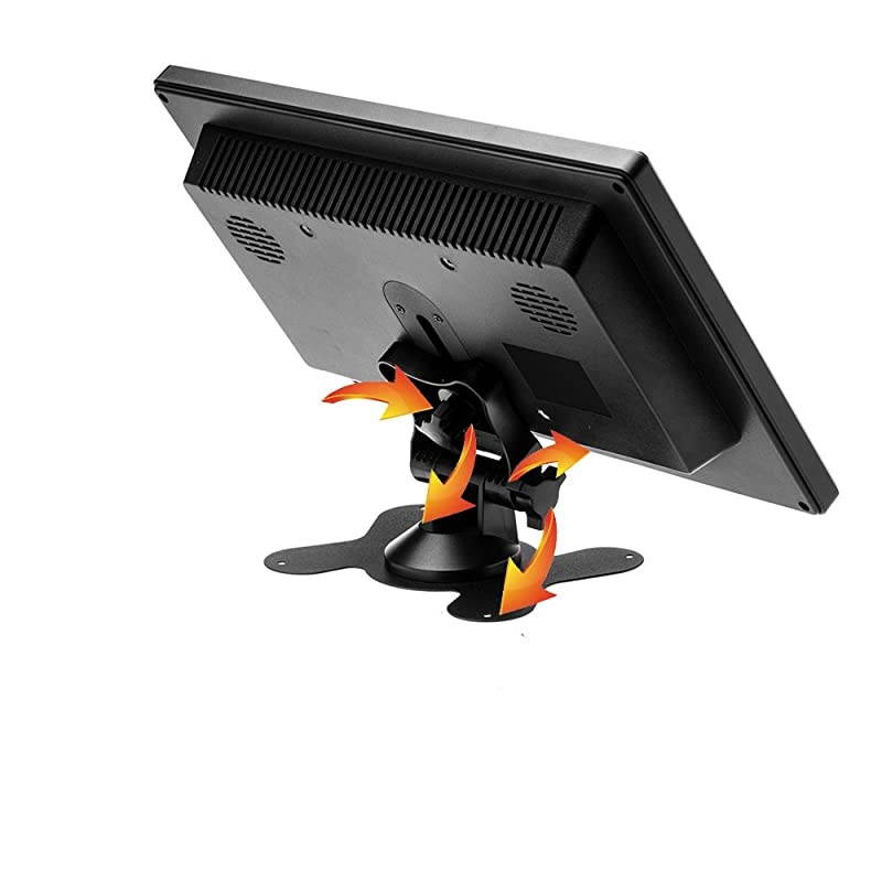 HD Monitor for Mini TV amp Car Video Player amp Computer Display TFT LCD Color Screen for Car Backup Camera amp Home Security System Built in Speaker Support BNCAVIVGAHDMI