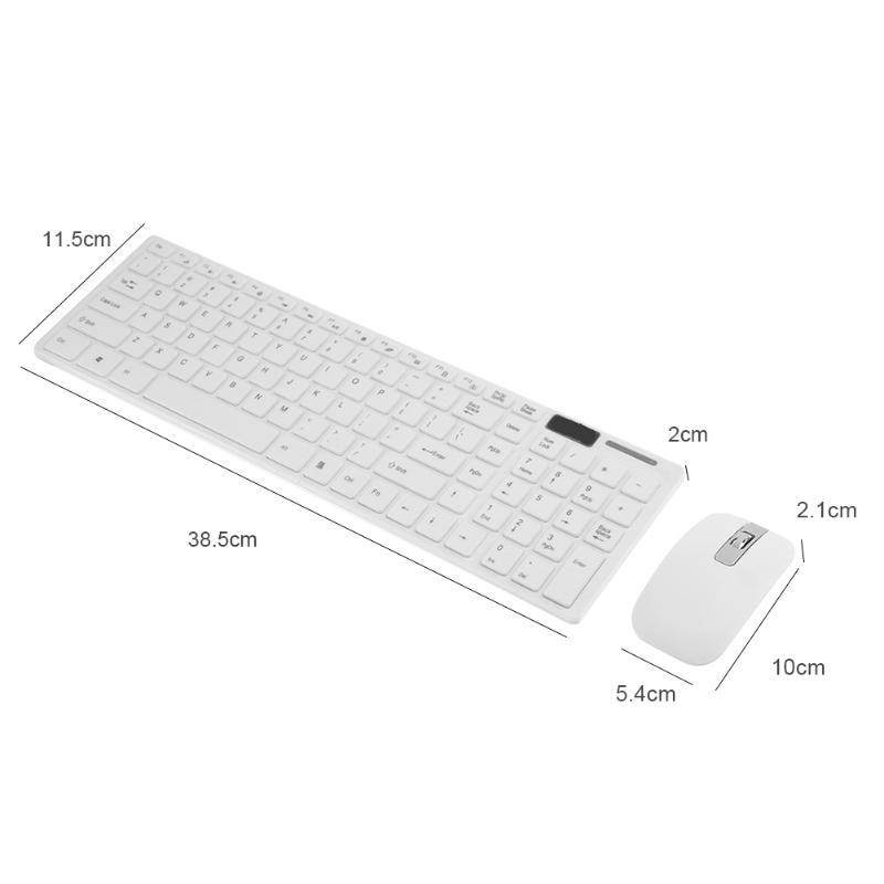 2.4GHZ Ultra-Slim Silent Wireless Adjustable DPI Comfortable Mouse and Keyboard Combo Professional Keyboards Set for PC Laptop