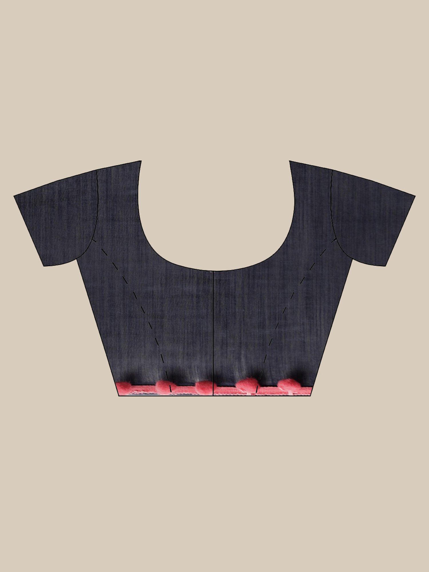 Vaamsi Blue Printed Saree With Unstitched Blouse