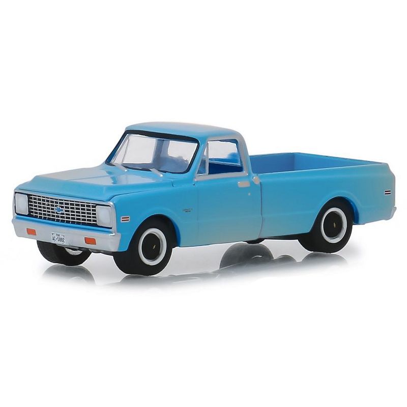 1971 Chevrolet C-10 Pickup Truck Dusty Blue "The Texas Chainsaw Massacre" 1974 Movie 1/64 Diecast Model Car Greenlight