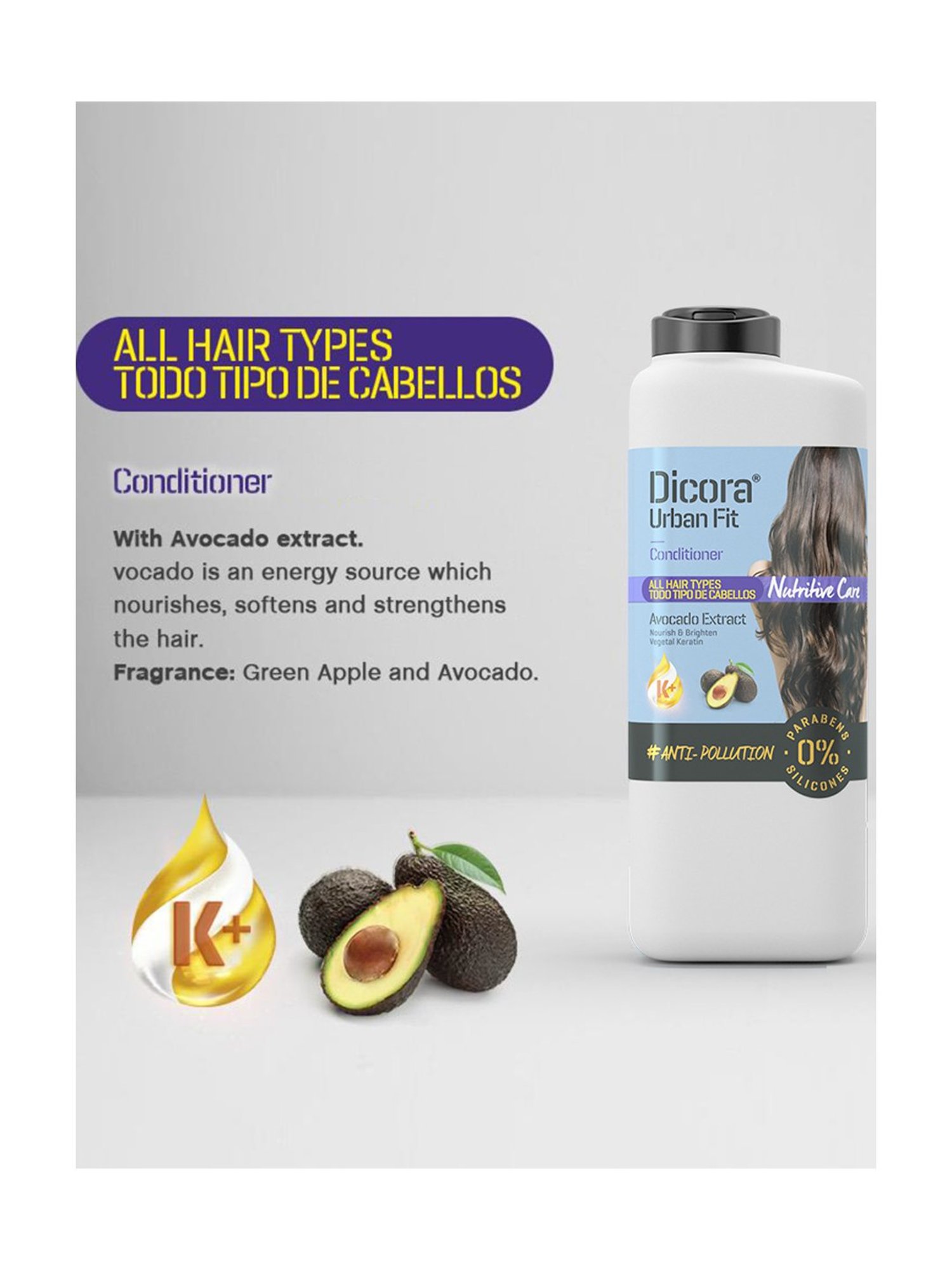 Dicora Urban Fit Conditioner for All Hair Types - 400 ml