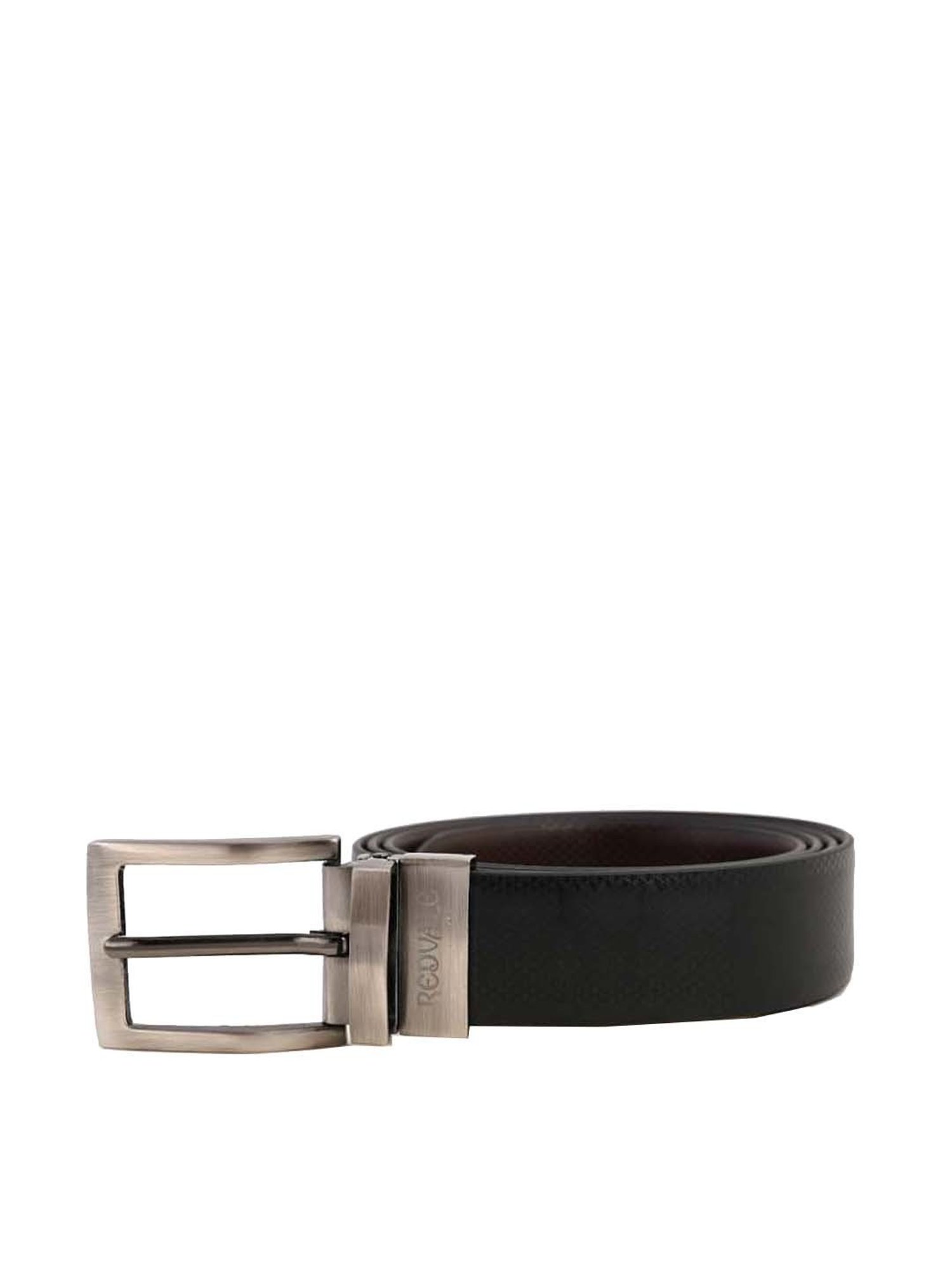 REDVALE Black & Brown Reversible Belt for Men